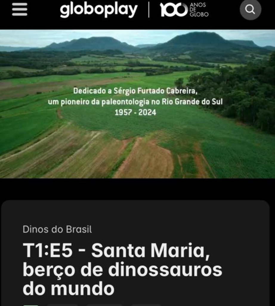 Globoplay lança documentário que destaca Santa Maria como berço dos dinossauros do mundo