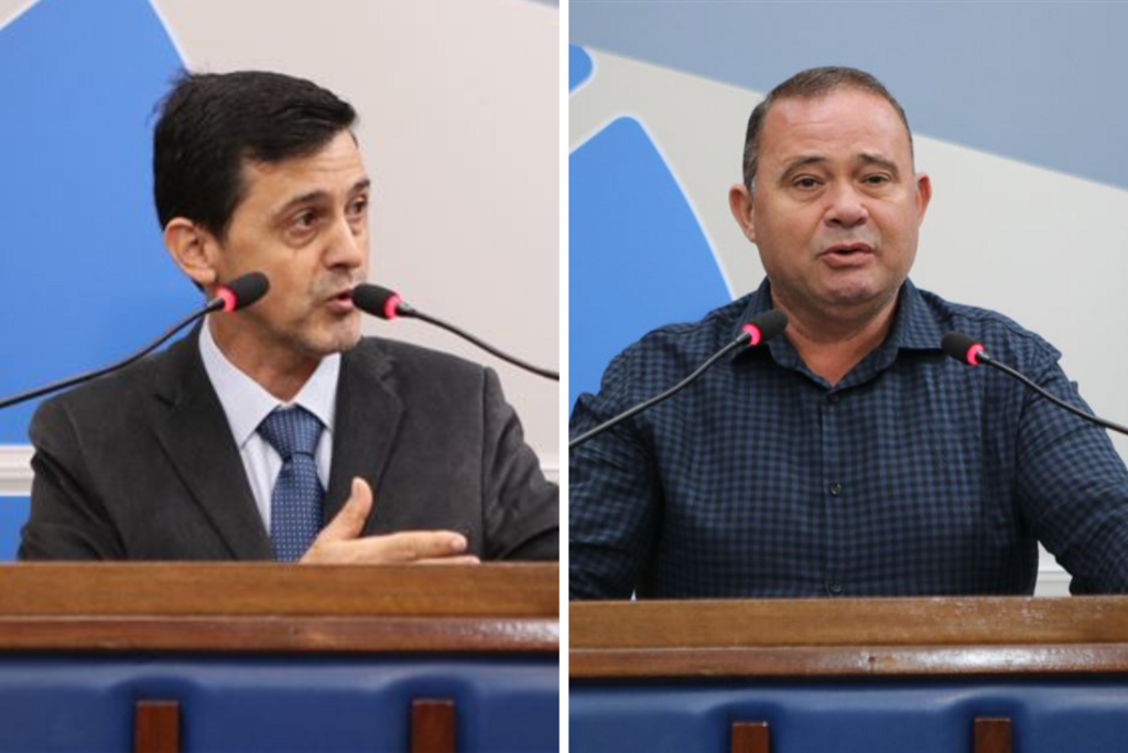 Foto: Gustavo Nuh (Câmara SM) - Luiz Carlos Fort (Progressistas, à esquerda) e Adelar Vargas (MDB, à direita)