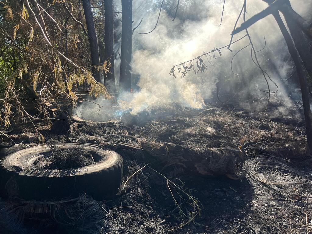Incêndio atinge vegetação e pneus velhos nas proximidades da BR-392 em Santa Maria