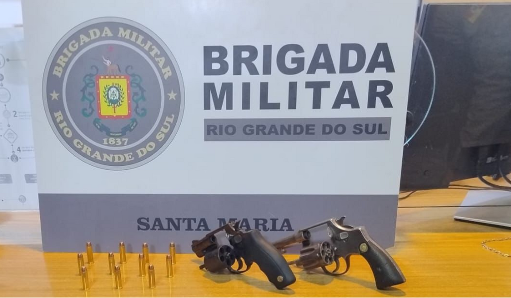 Homem é preso com armas e munições durante operação da Brigada Militar em Santa Maria