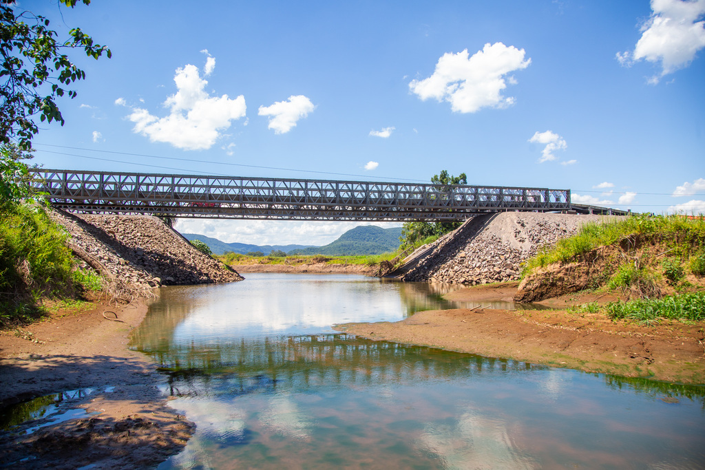 Ponte metálica da RSC-287 terá manutenção nesta quinta