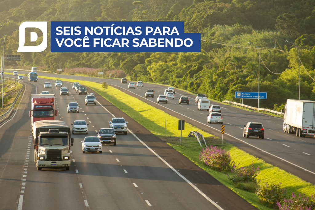 Mais de 118 mil veículos devem passar pela RSC-287 neste Carnaval e outras 5 notícias 