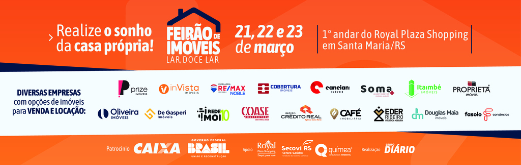 título imagem Último dia para aproveitar condições especiais no Feirão de Imóveis em Santa Maria