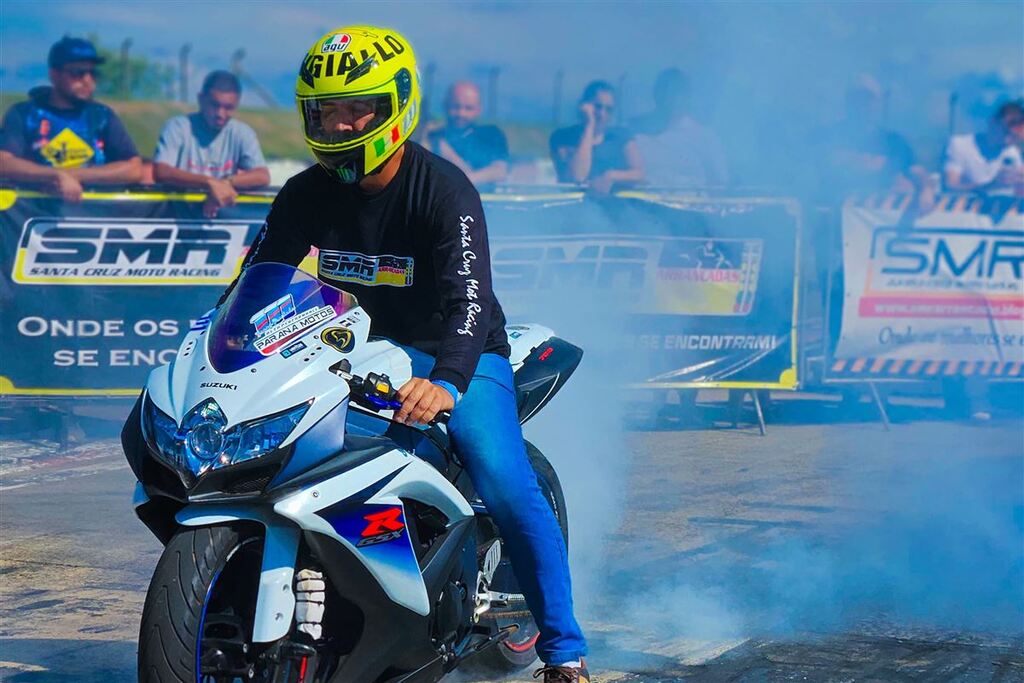 Foto: Dienifer Andrade - Bruno da Costa Machado subiu ao lugar mais alto do pódio em prova disputada em Santa Cruz do Sul