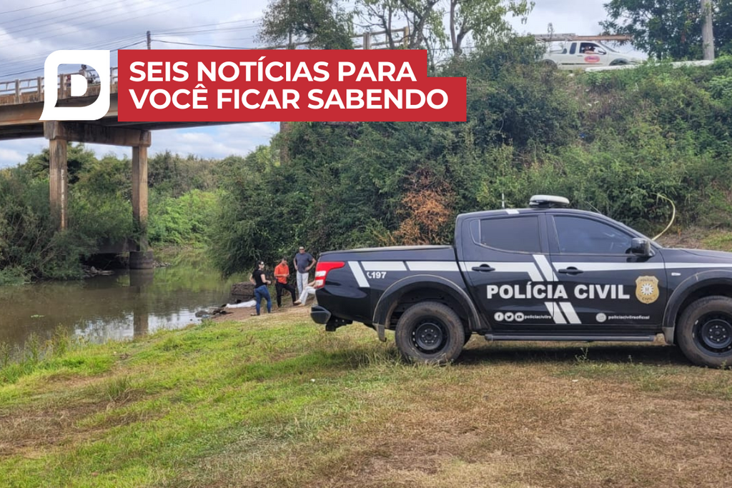 Perícia no corpo do menino jogado de ponte é adiada para esta quarta em Santa Maria e outras 5 notícias
