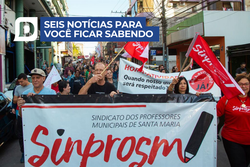 Paralisação de servidores e professores municipais ocorre nesta terça e outras 5 notícias
