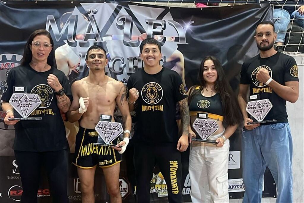 título imagem Dois ouros e duas pratas para o CT Munekata em competição de muay thai