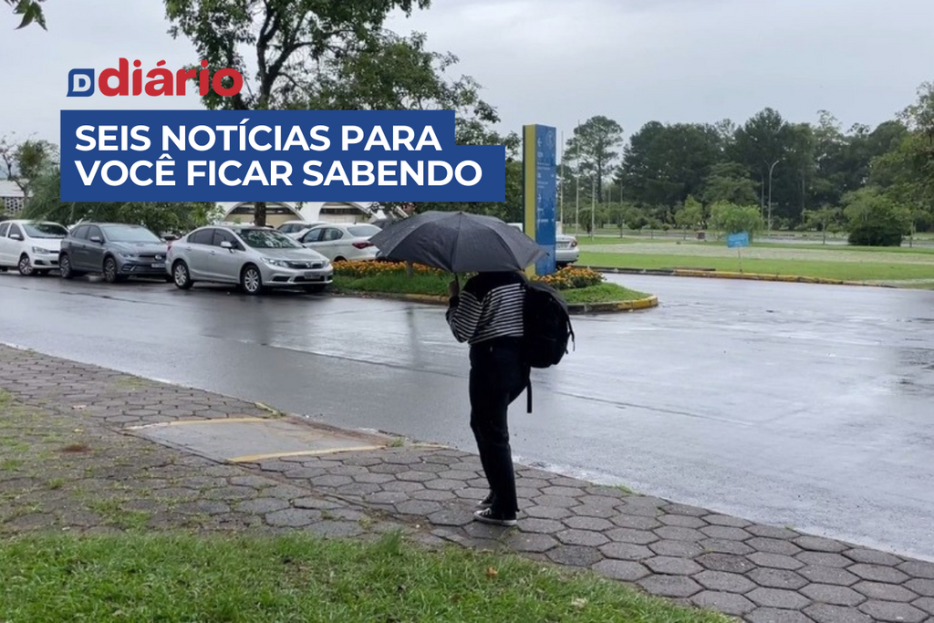 Chuva e melancolia no retorno às aulas na UFSM após acidente com sete mortos e outras 5 notícias