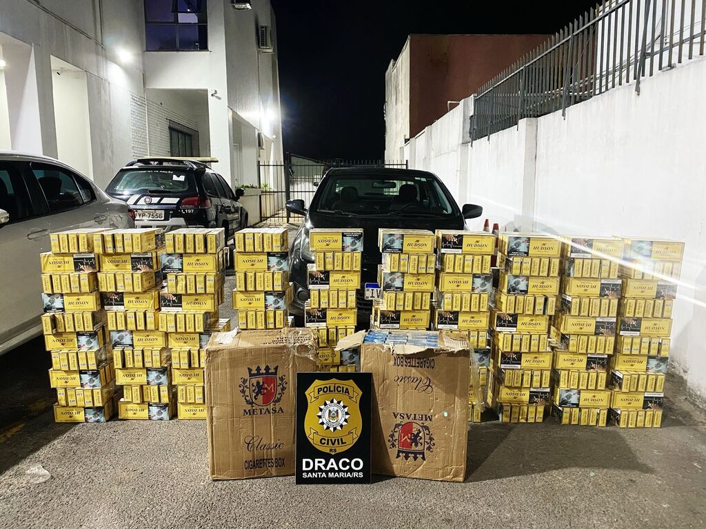 Homem é preso em Cruz Alta com 600 pacotes de cigarros contrabandeados
