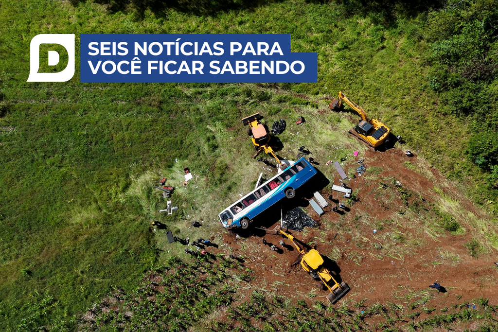título imagem Reitor afirma que freios e itens de segurança do ônibus da UFSM que tombou em Imigrante estavam com manutenção em dia e outras 5 notícias