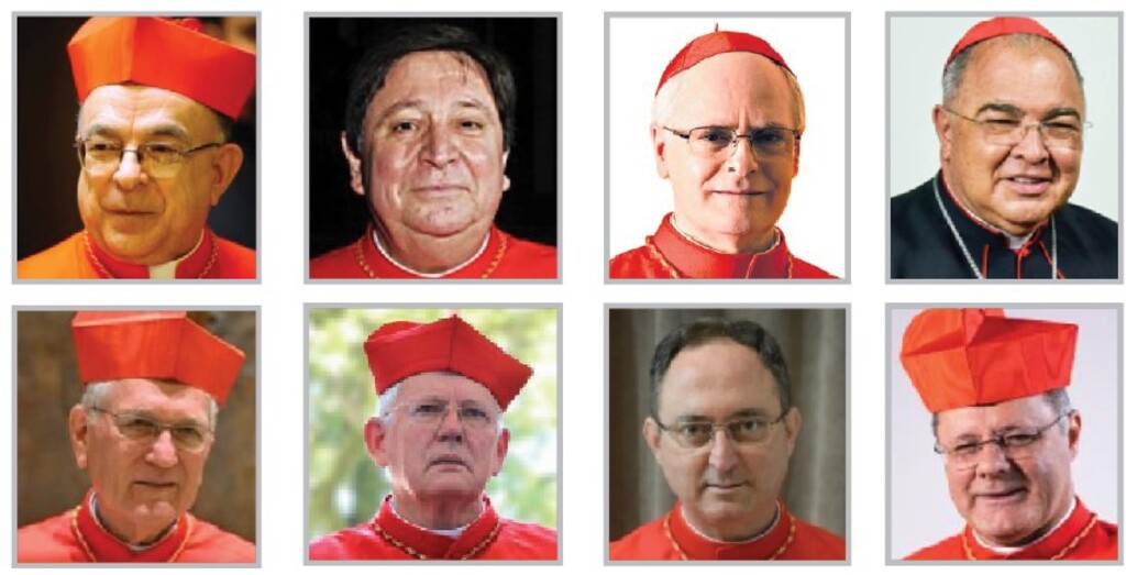 Os cotados para o conclave, daqui a duas semanas, e os oito cardeais brasileiros