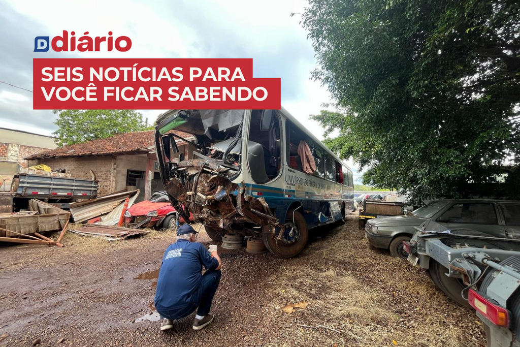 Perícia aponta falha nos freios como causa de acidente com ônibus da UFSM e outras 5 notícias
