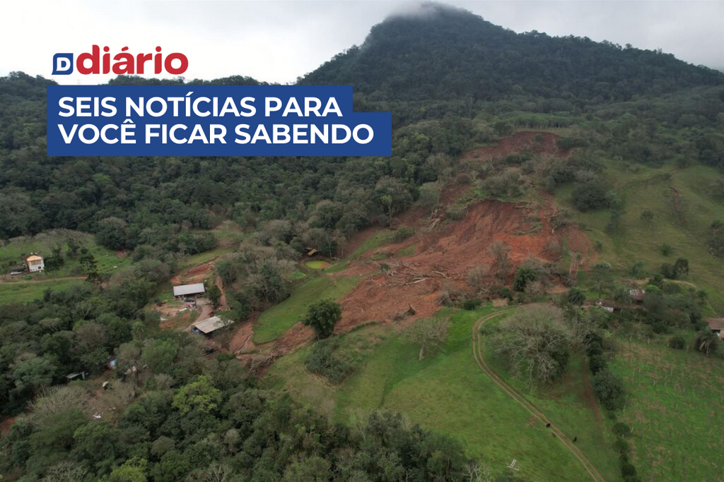 Agudo foi a 6ª cidade com mais propriedades atingidas por deslizamentos de terra na enchente de 2024 e outras 5 notícias