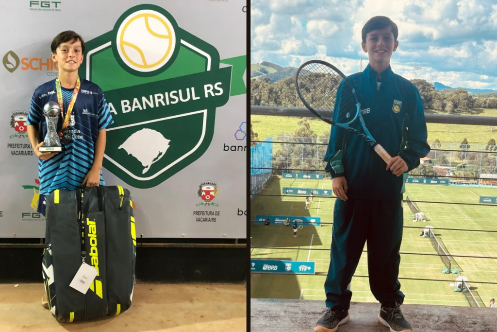 Irmãos gêmeos Miguel e Daniel Passini competem ao mesmo tempo em torneios diferentes