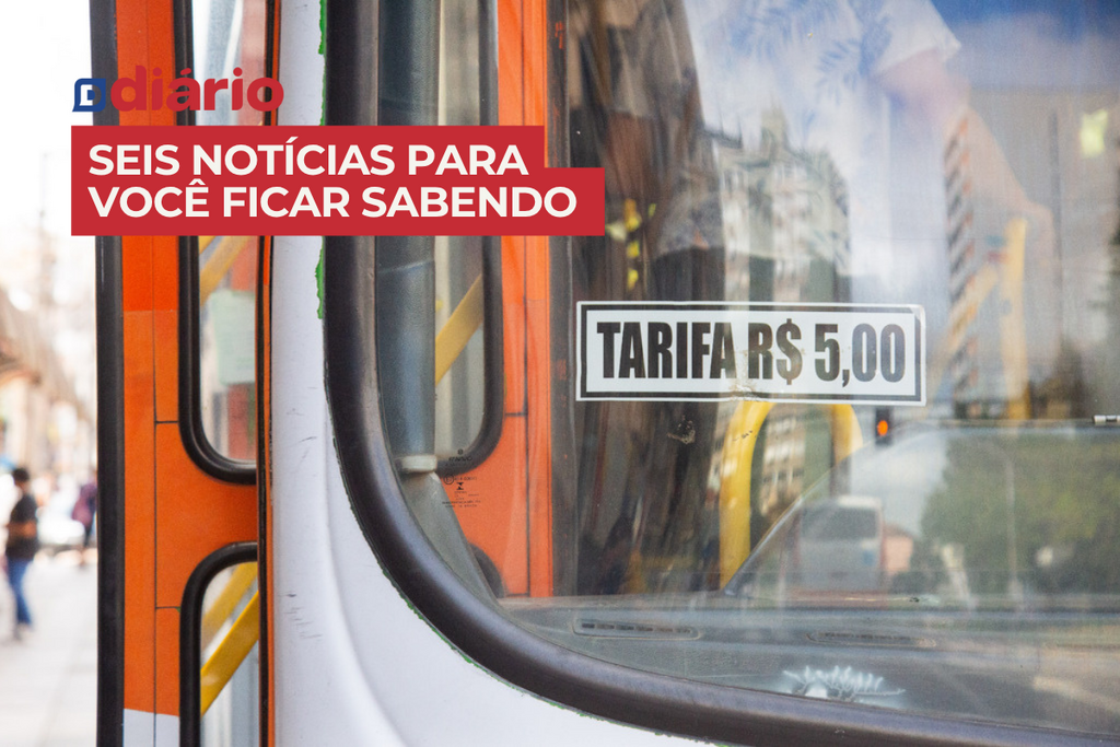 Prefeitura de Santa Maria prevê subsídio de R$ 4 milhões ao transporte, e ATU confronta o valor e outras 5 notícias