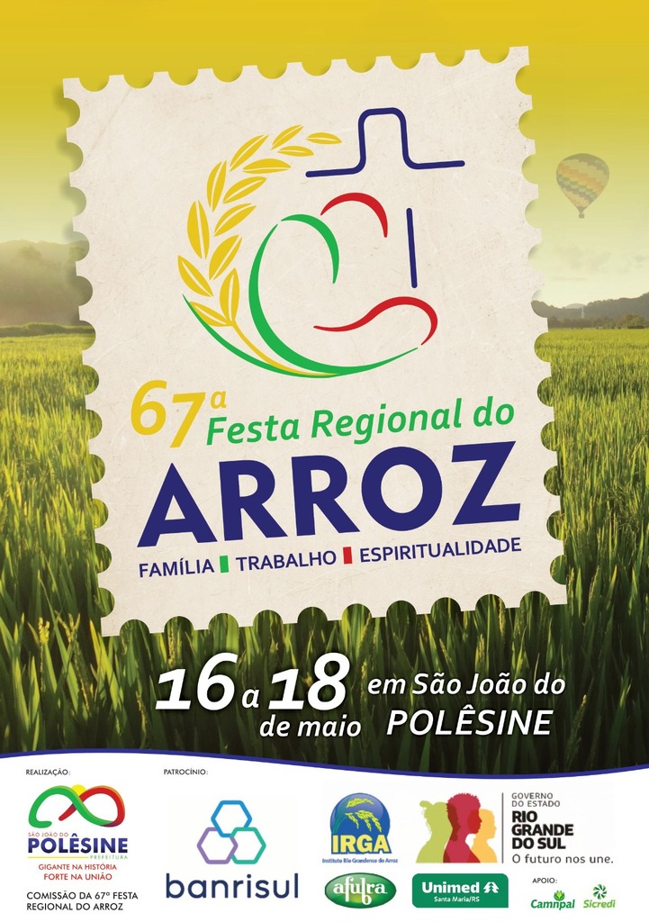 67ª Festa Regional do Arroz celebra tradição, cultura e economia em São João do Polêsine