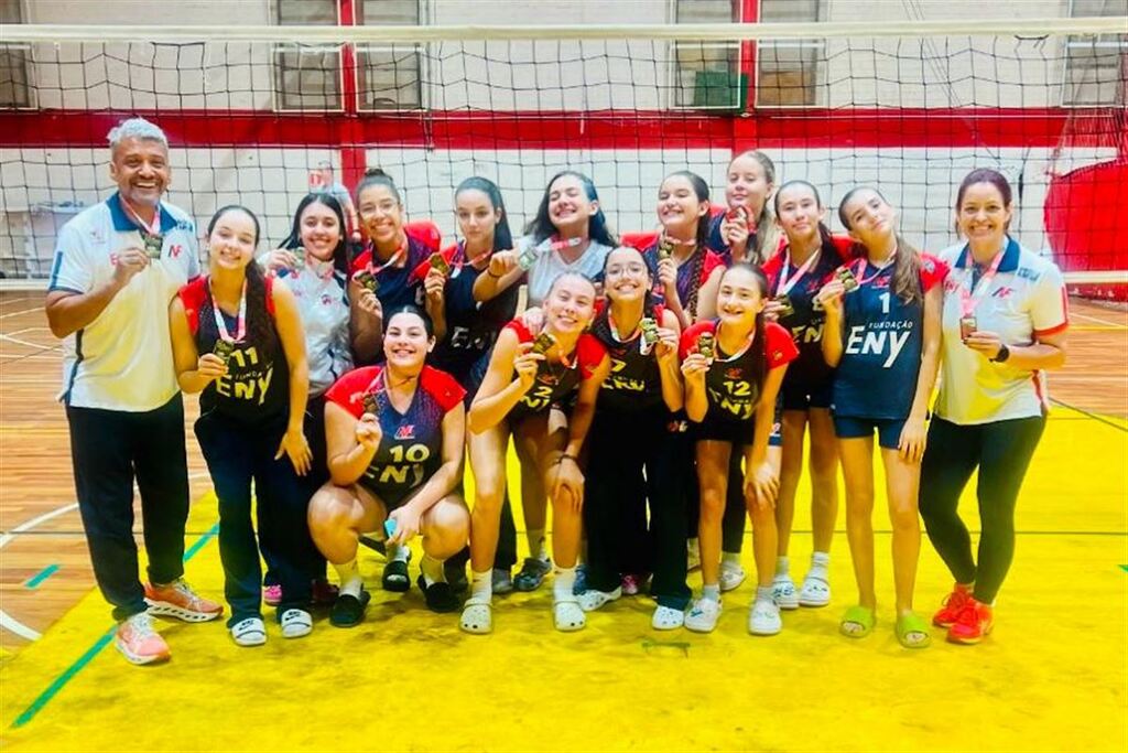 Associação Vôlei Futuro sobe ao pódio da Copa RS Infantil