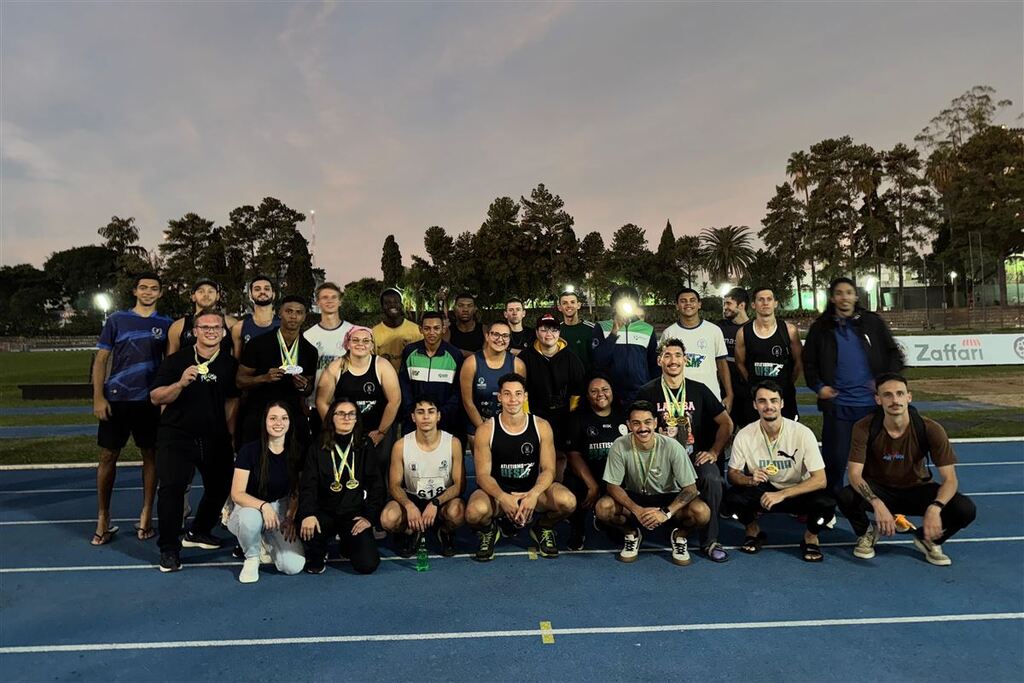 Atletismo da UFSM conquista oito medalhas no Estadual Sub-20