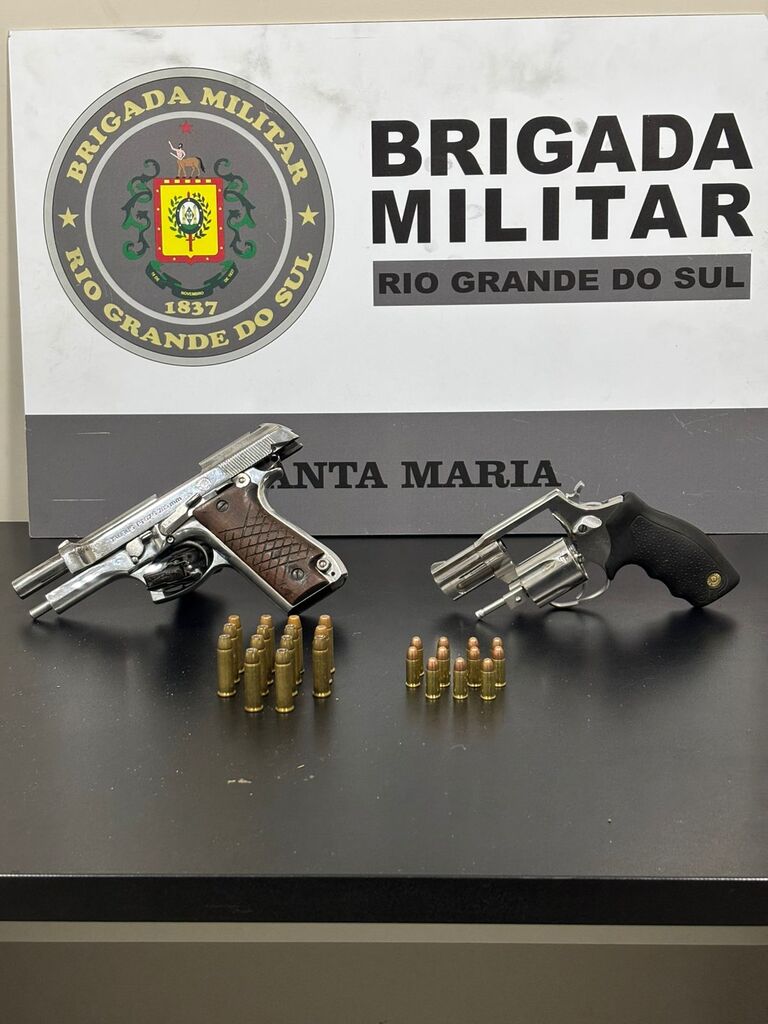 Homem é preso por porte ilegal de arma de fogo de uso  em Santa Maria