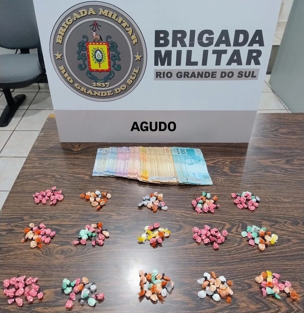 Homem é preso por tráfico de drogas em Agudo