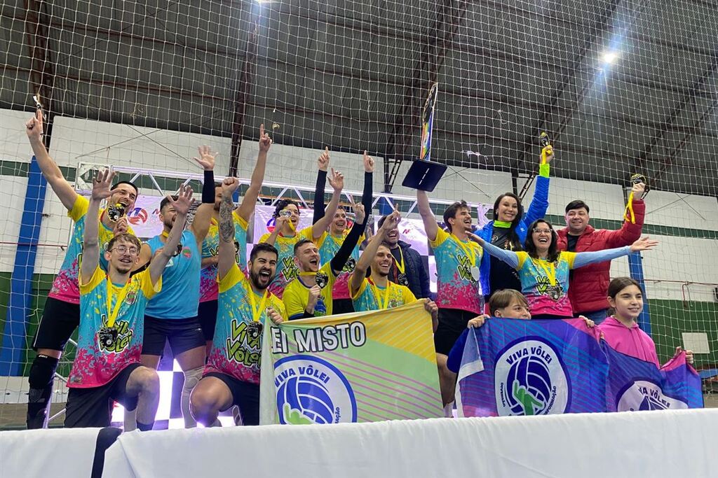Viva Vôlei A de Santa Maria vence o Festival LGBTQIAPN+ de Vôlei