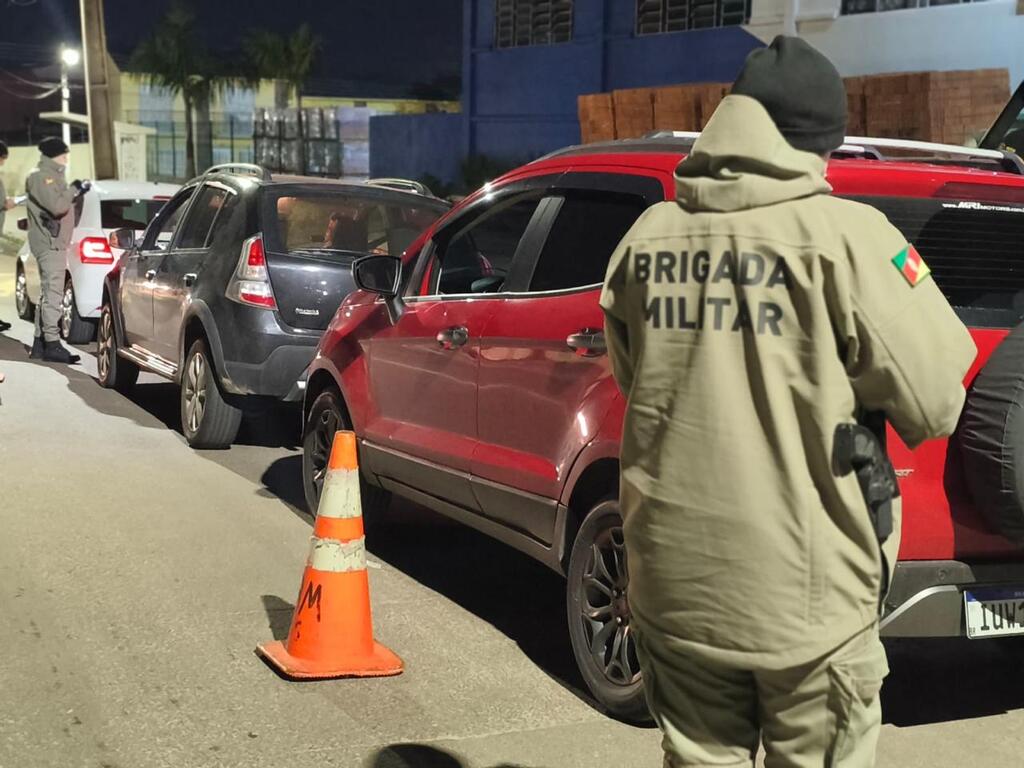 Brigada Militar aborda mais de 170 pessoas durante operação contra crimes violentos em Santa Maria