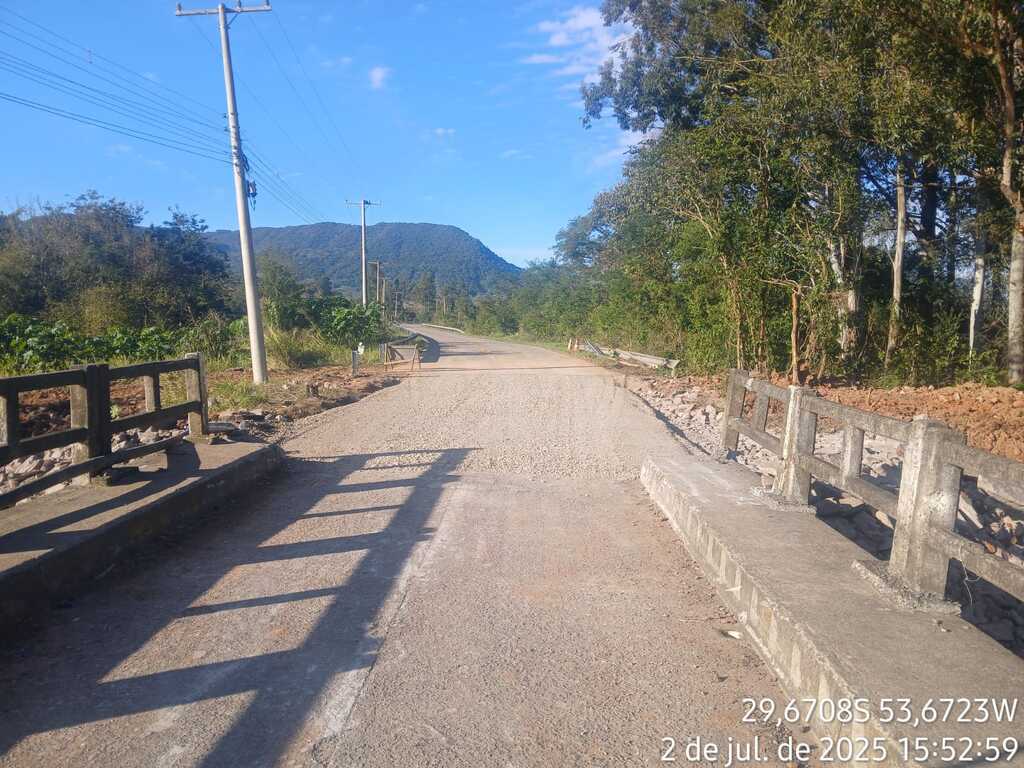 Estrada de Arroio Grande é liberada após reconstrução de cabeceira, mas há restrições