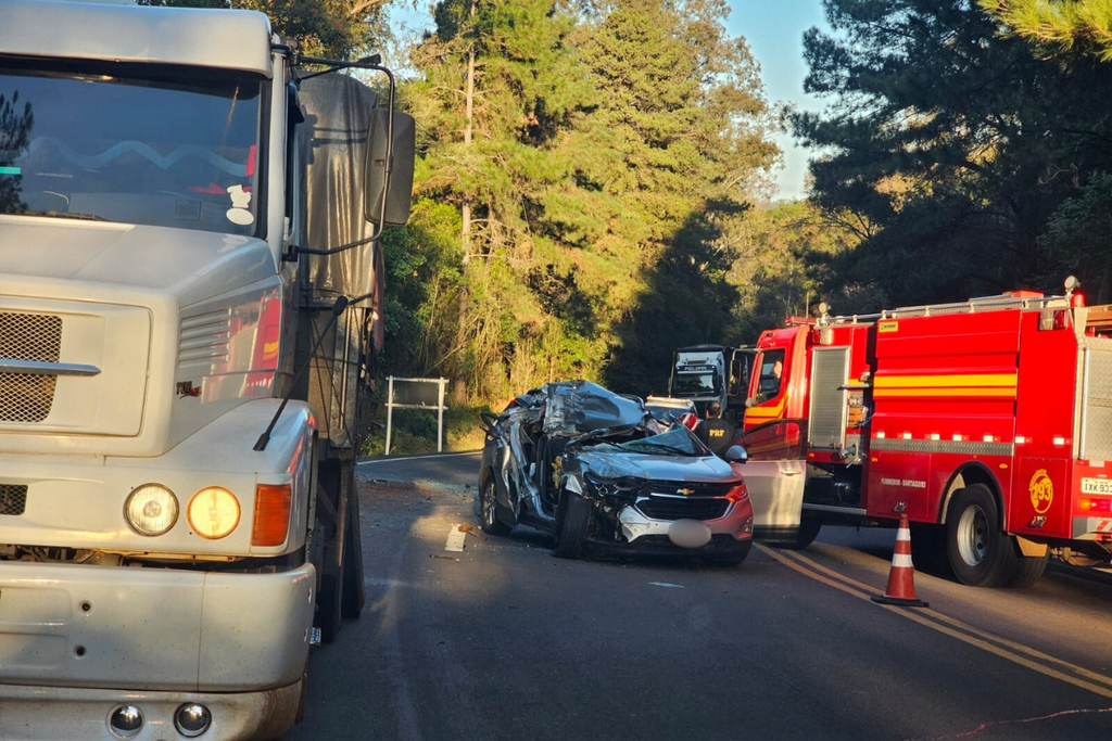Identificada vítima fatal de acidente entre carro e caminhão na BR-287 em Jaguari Identificada vítima fatal de acidente entre carro e caminhão na BR-287 em Jaguari