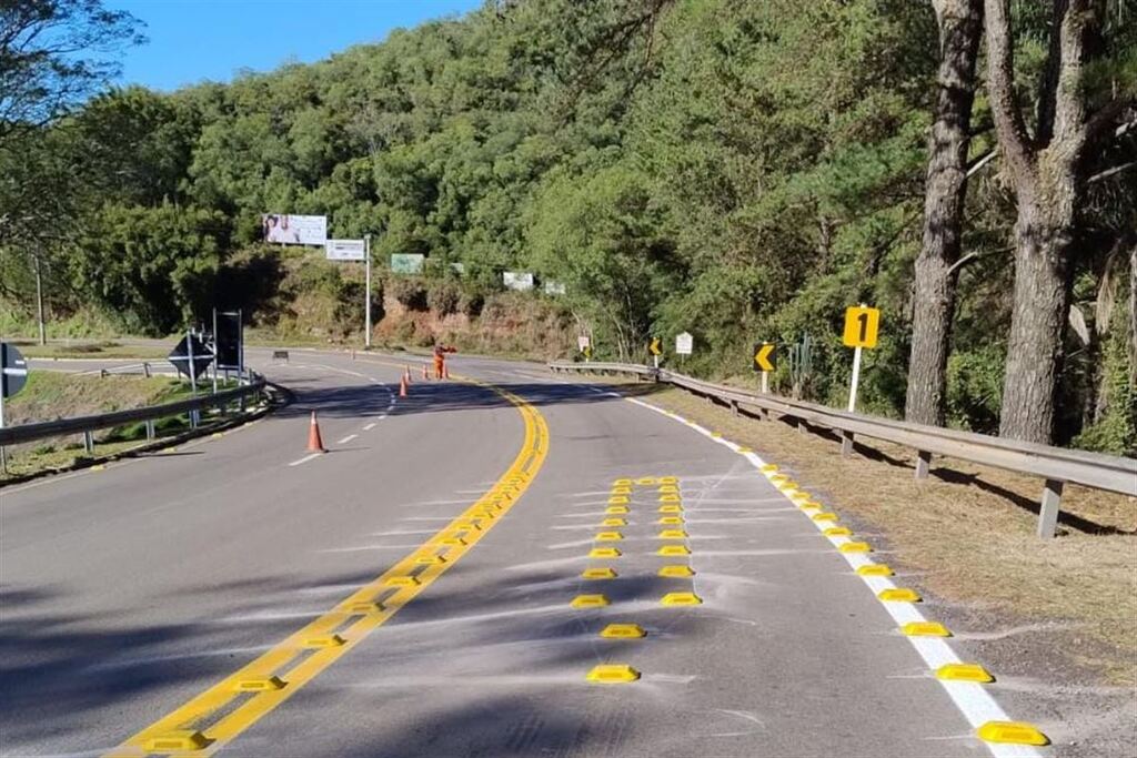 Dnit realiza melhorias na sinalização da BR-287, no acesso a Jaguari