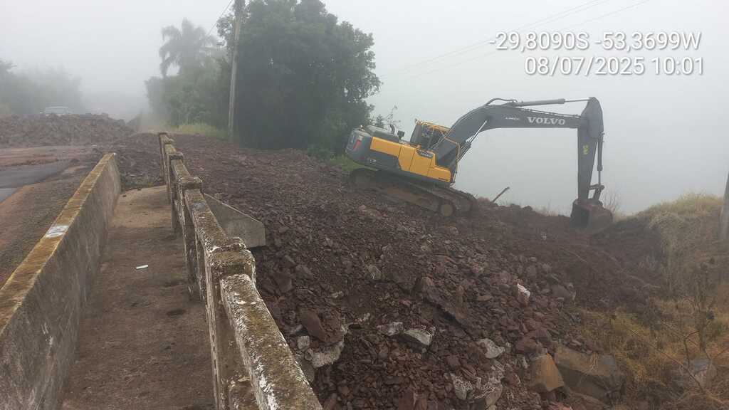 Trecho da ERS-149 terá bloqueio total nesta segunda e terça-feira para obras