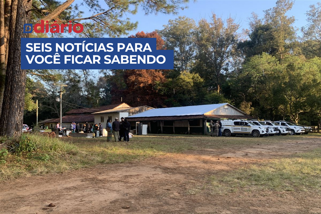 Brigada Militar é acionada após grupo de indígenas ocupar área da Fepagro em Santa Maria e outras 5 notícias