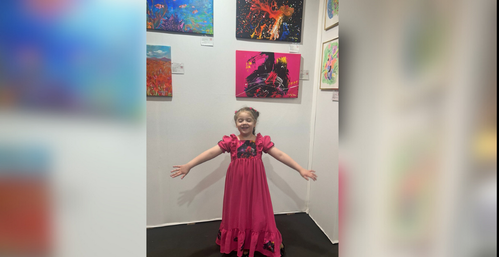 Rita Felice, artista santa-mariense de 7 anos, fará sua 9ª exposição em Gramado