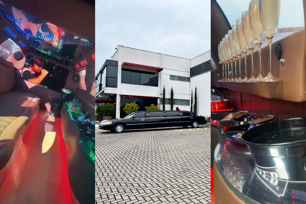 Mistério revelado: limousine que circulou por Santa Maria é a primeira da região com serviço para eventos e faz sucesso em festas