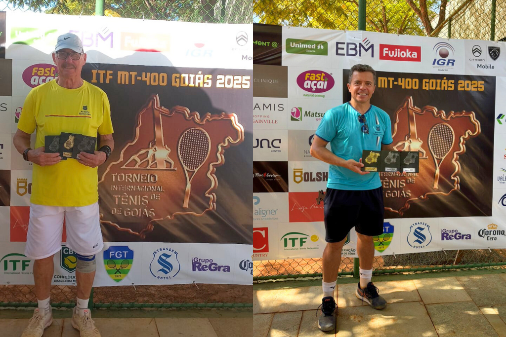 Santa-marienses são destaques em torneio master de tênis em Goiás