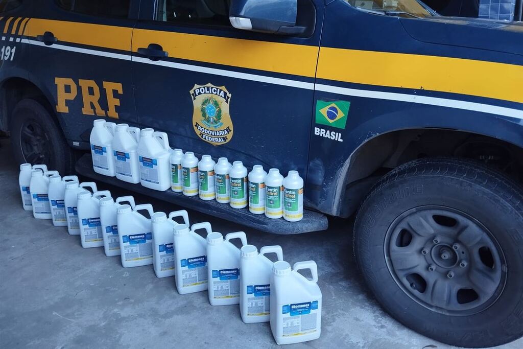 Três mulheres são presas com agrotóxicos escondidos em caixas de bebidas em Caçapava do Sul