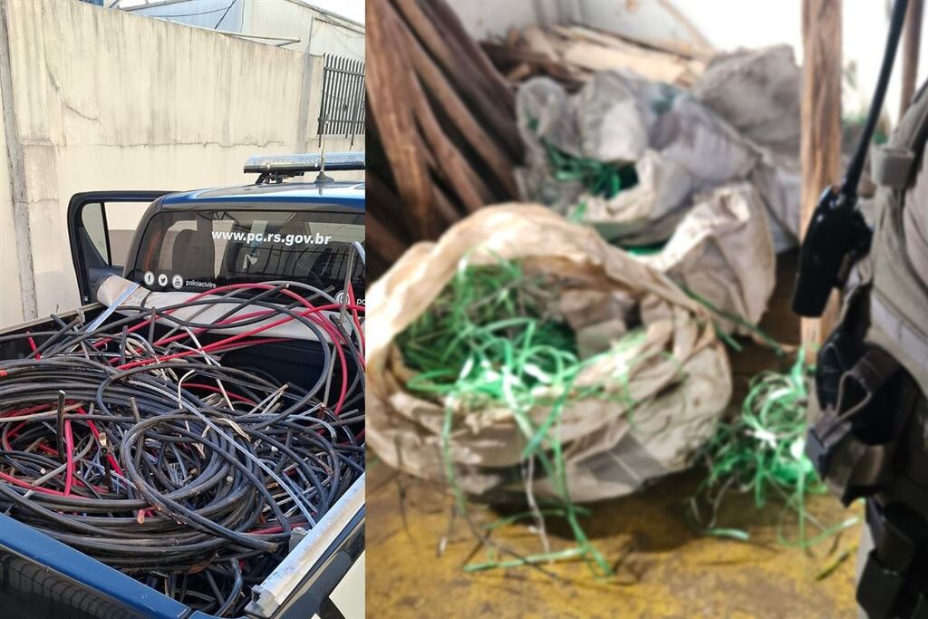 título imagem Quatro suspeitos são presos durante operação que visa combater furtos e receptação de fios e cabos em Santa Maria