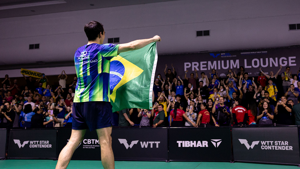 Hugo Calderano vence etapa brasileira de circuito mundial de tênis de mesa