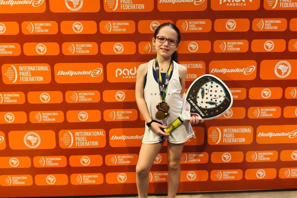 Atleta santa-mariense conquista o tetracampeonato brasileiro de pádel