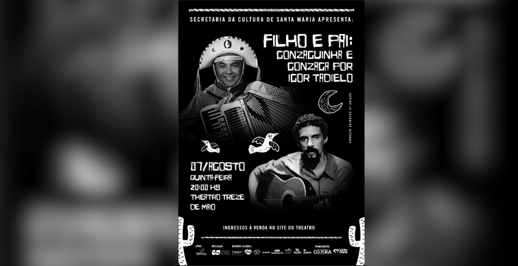 Tributo no Theatro Treze de Maio reúne a essência de Gonzaga e Gonzaguinha numa celebração musical