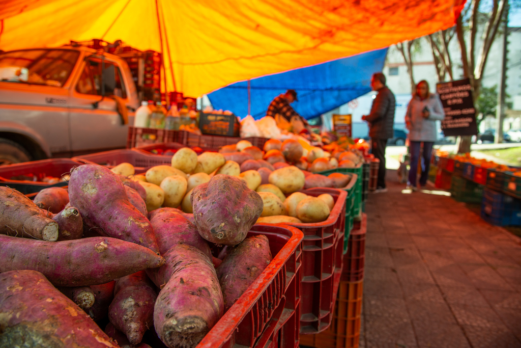 Foto: Vinicius Becker (Diário) - A iniciativa busca incentivar a comercialização de alimentos frescos, diretamente dos produtores para a comunidade