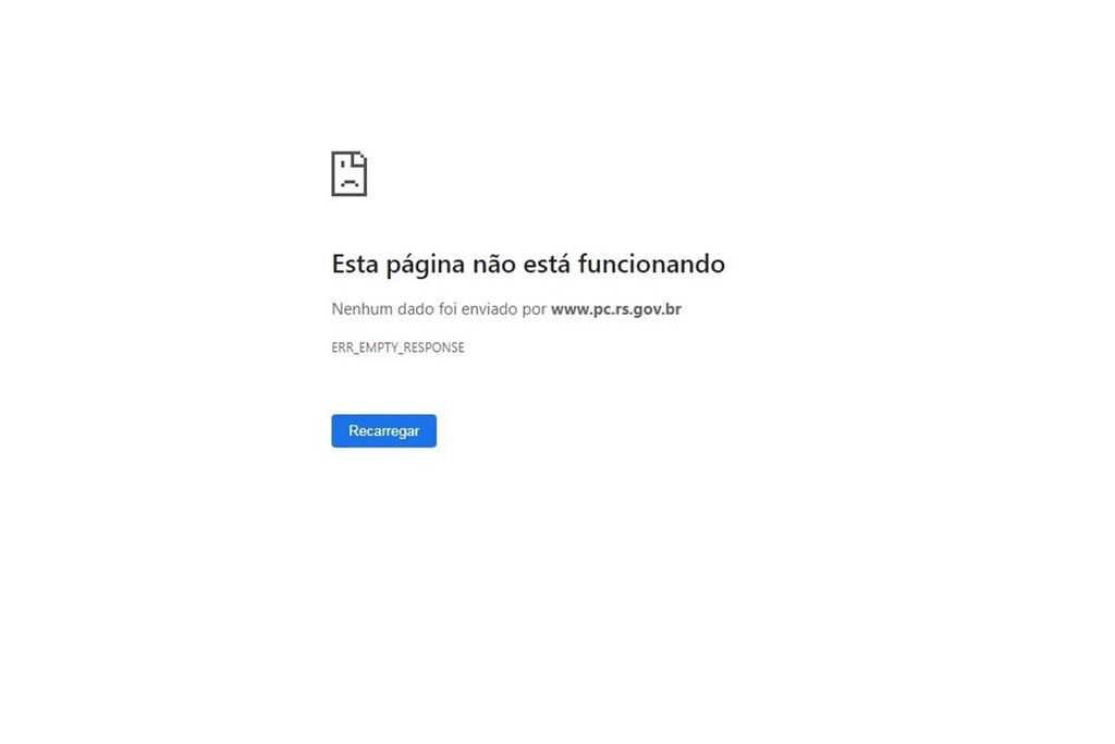 Sites do governo do Rio Grande do Sul estão fora do ar