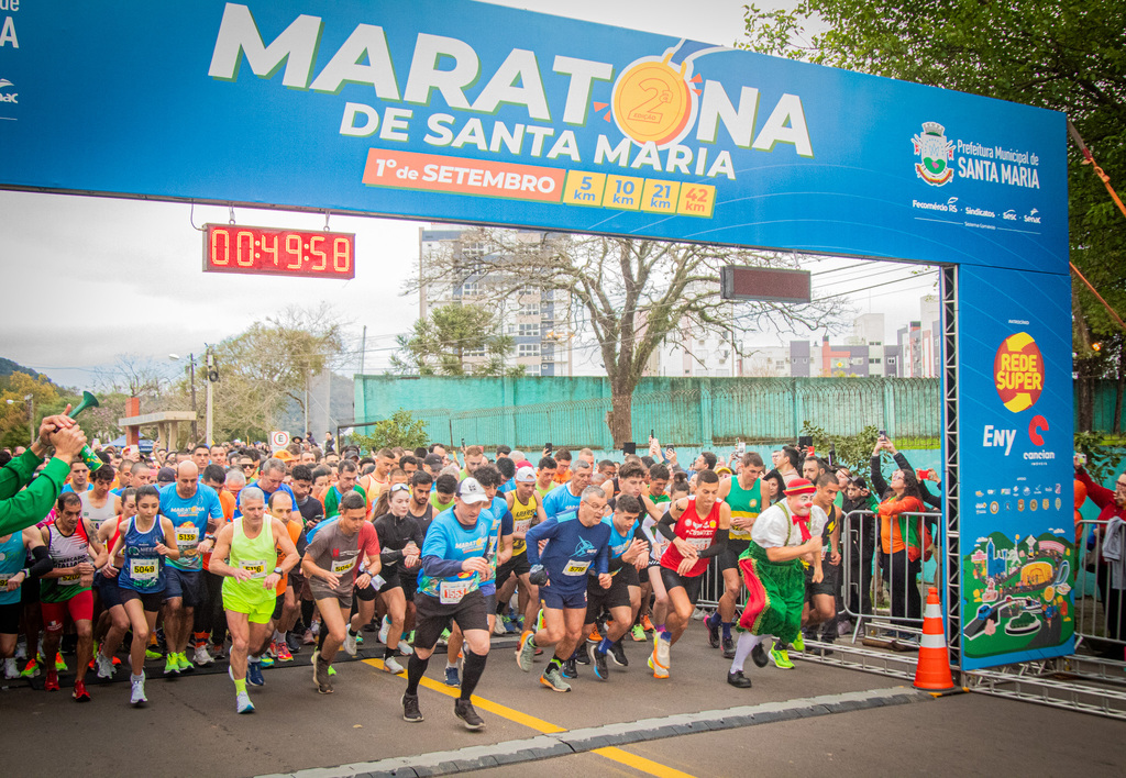 Inscrições para a 3ª Maratona de Santa Maria começam nesta terça-feira