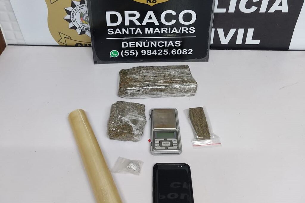título imagem Jovem é preso preventivamente em Santa Maria por envolvimento com o tráfico de drogas