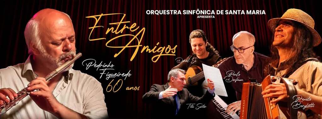 Orquestra Sinfônica de Santa Maria celebra os 60 anos de Pedrinho Figueiredo em concerto especial