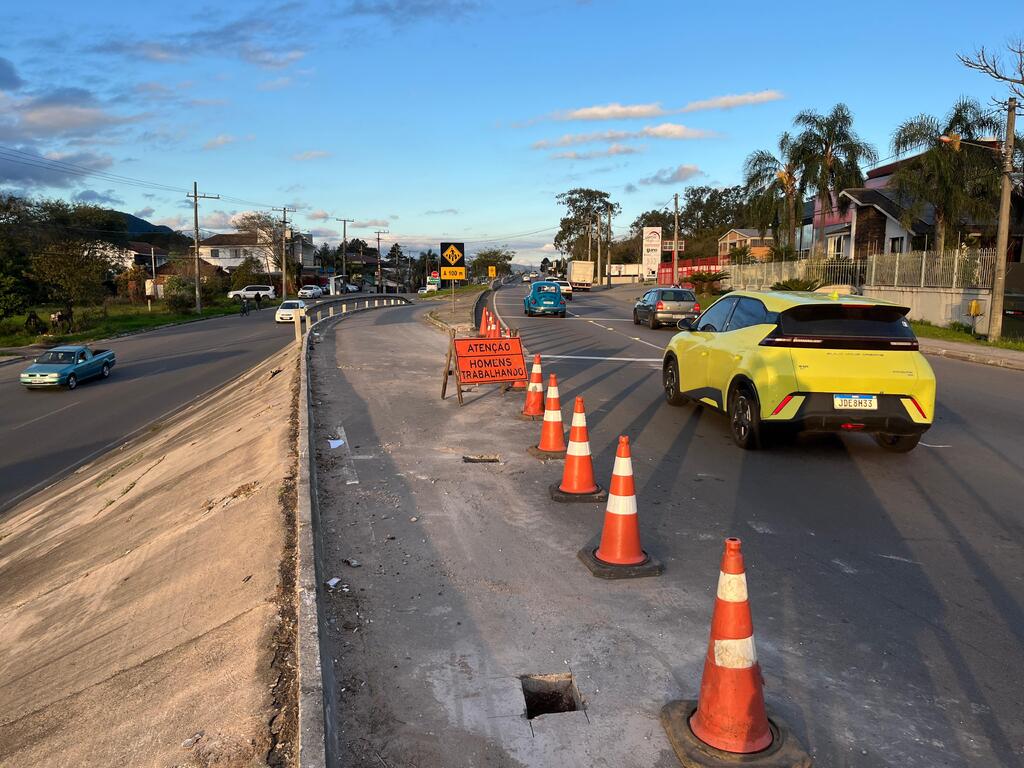 1º retorno da Faixa Velha é fechado e vereador fará pressão para conclusão de obras