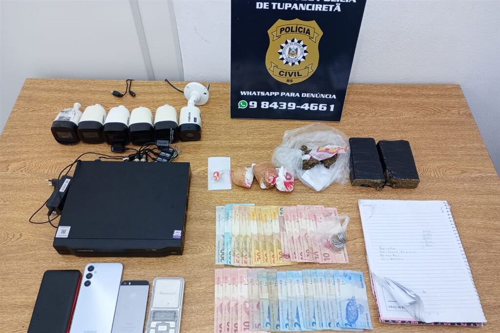 Jovem é preso em Tupanciretã após polícia localizar drogas em sua residência