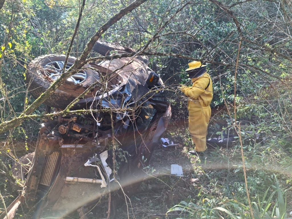 Acidente de carro, na RSC-392, deixa uma pessoa morta e outra ferida em Tupanciretã