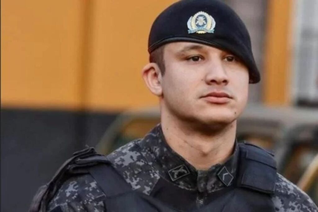 Fotos: Reprodução - Policial militar da Rota Patrick Bastos Reis, 30 anos, foi morto em serviço em julho de 2023 em Guarujá