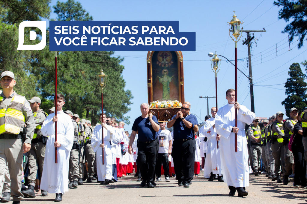 Lançamento oficial da 82ª Romaria Estadual da Medianeira será realizado nesta sexta em Santa Maria e outras 5 notícias