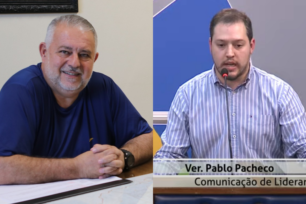 Foto: Luisa Monteiro e TV Câmara (Reprodução) - Admar Pozzobom (à esq.) e Pablo Pacheco (à dir.)